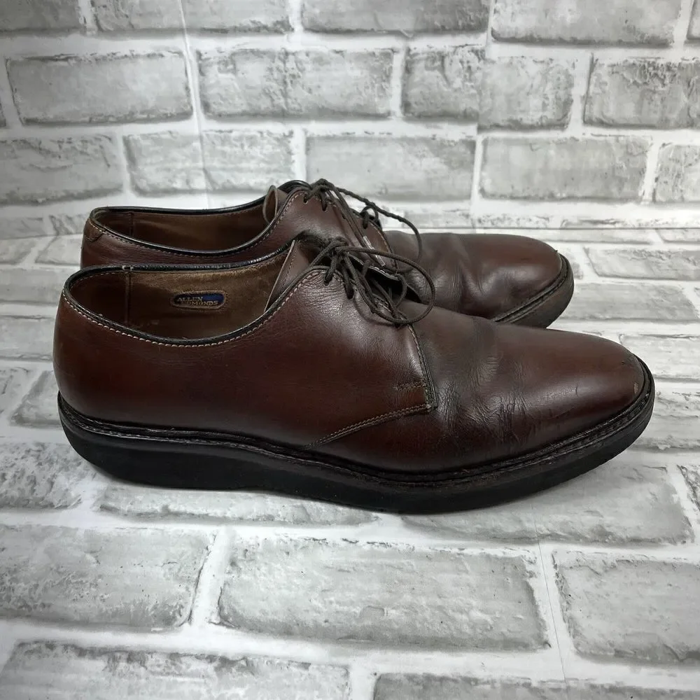 Allen Edmonds Globetrotter Men's Size 10.5 B Brown Leather Oxford Comfort Shoes